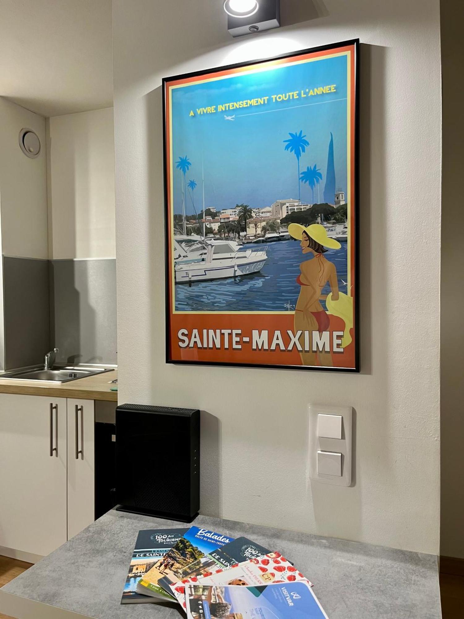 Perle Rare A 250M De La Plage ! Climatise Avec Parking, Balcon & Wifi Sainte-Maxime Exterior photo